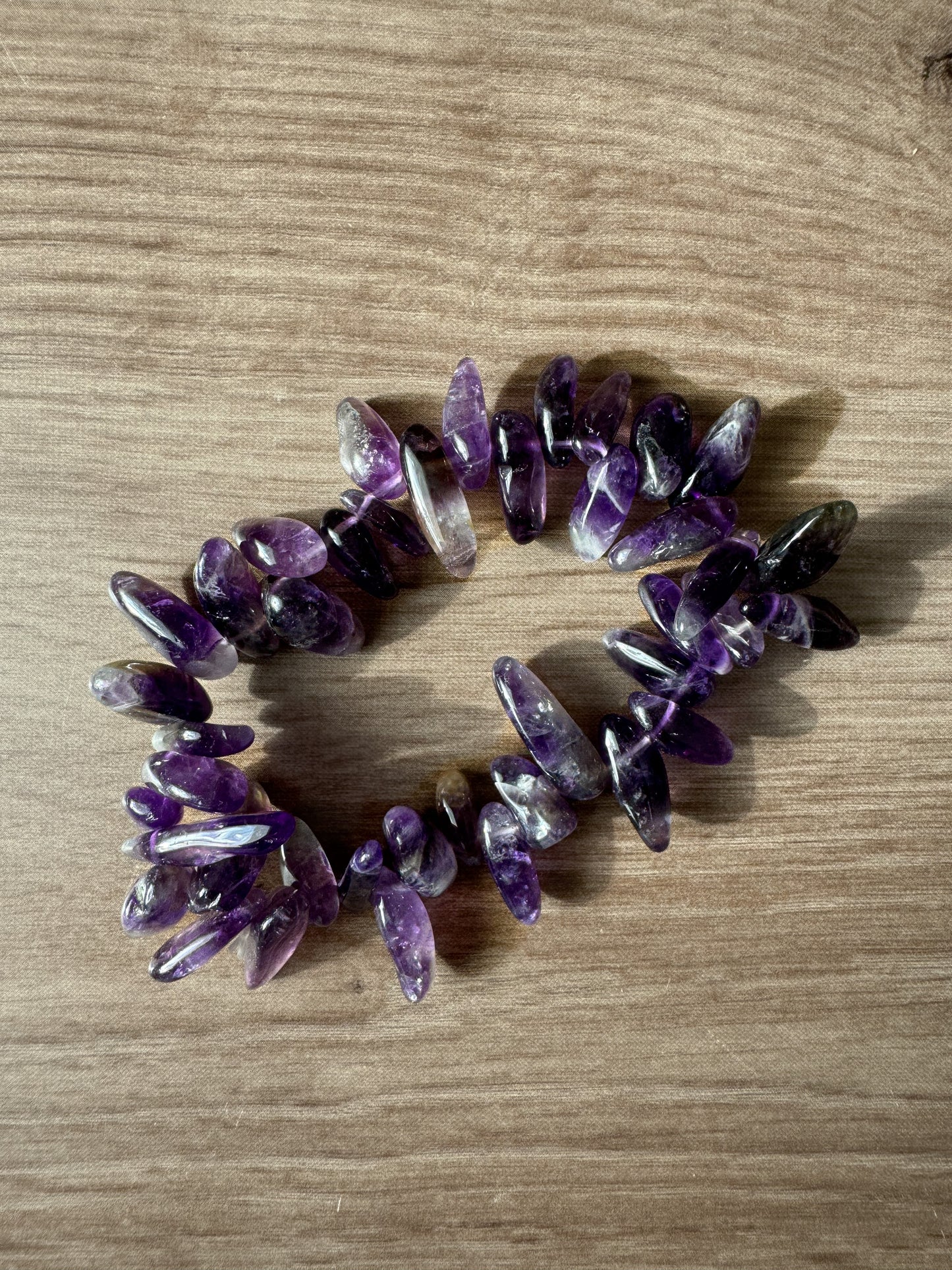 Armband aus Amethyst, Splitter