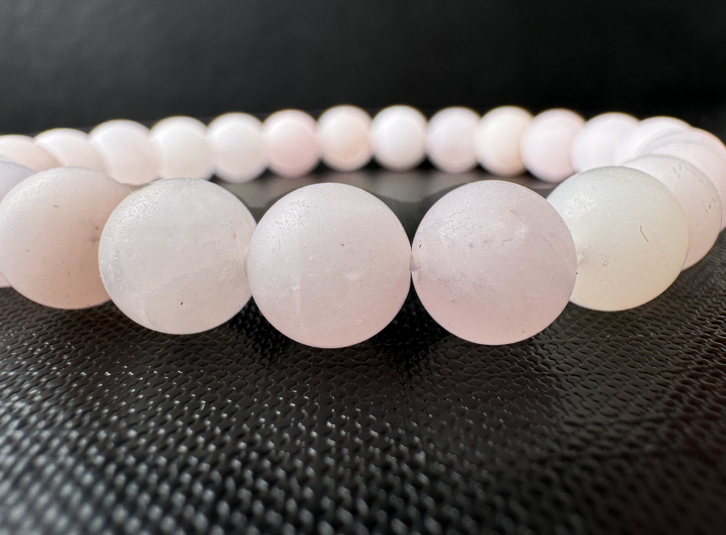 Matt rose quartz bracelet