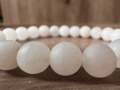 Matt rose quartz bracelet