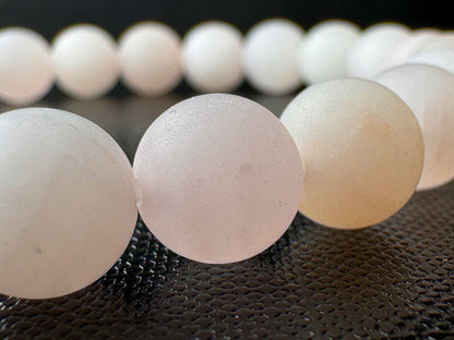 Matt rose quartz bracelet