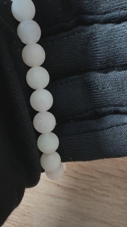 Matt rose quartz bracelet